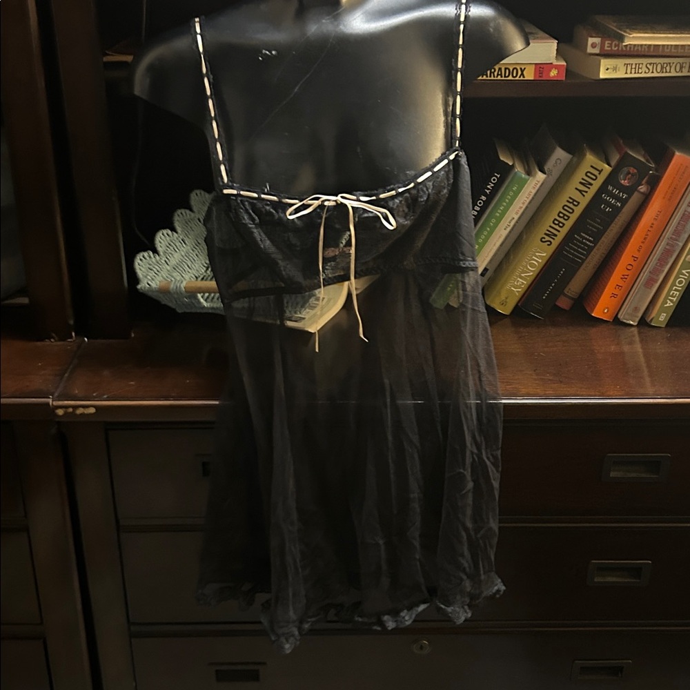 Victoria's Secret Black Sheer Dress